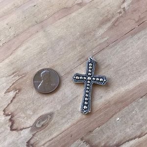 Solid Sterling Cross Pendant